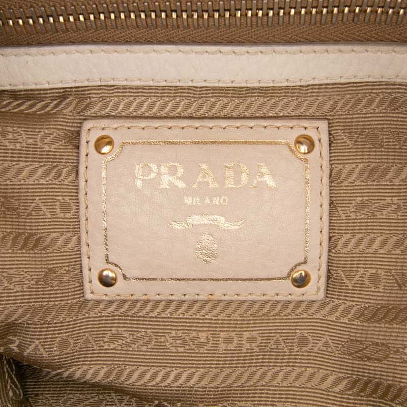 Prada Canvas Canapa Logo Shoulder Bag Brown Canvas Very good condition - Box View