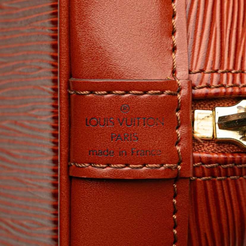 Louis Vuitton Epi Alma PM Brown Leather Good condition - Box View