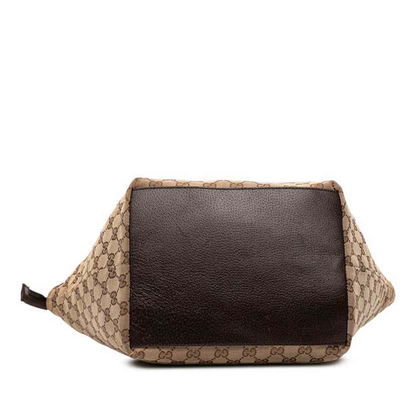 Gucci GG Canvas Web Tote Brown Canvas Good condition - Inside View