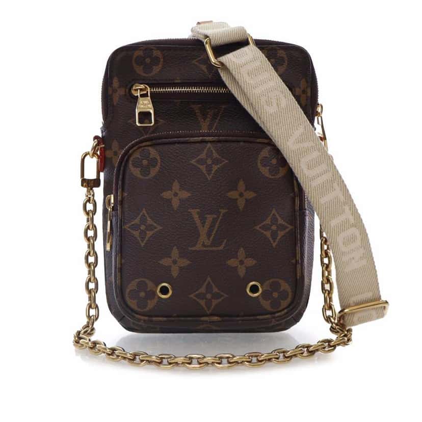 Louis Vuitton Monogram Utility Phone Sleeve Brown Canvas Good condition - Front View