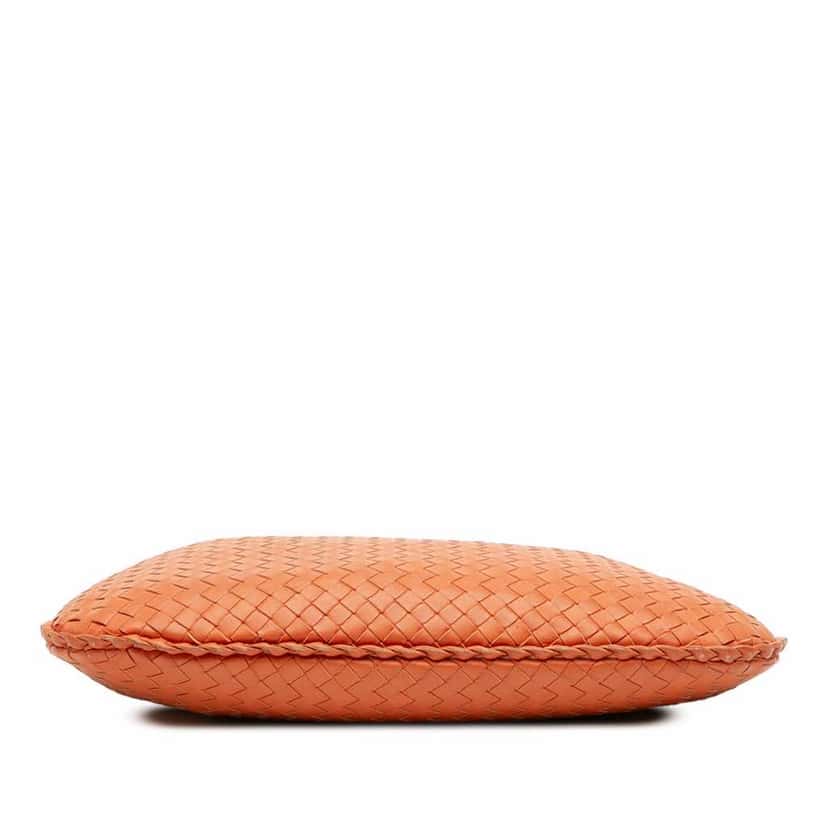 Bottega Veneta Small Nappa Intrecciato Veneta Hobo Orange Leather Good condition - Inside View