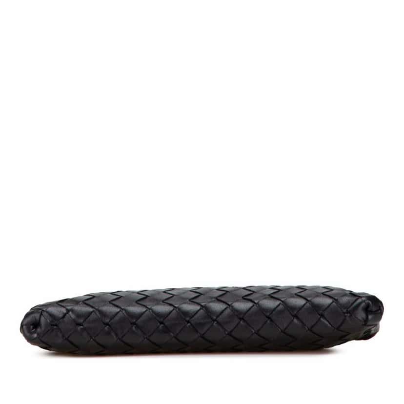 Bottega Veneta Nappa Intrecciato Clutch Black Leather Good condition - Inside View