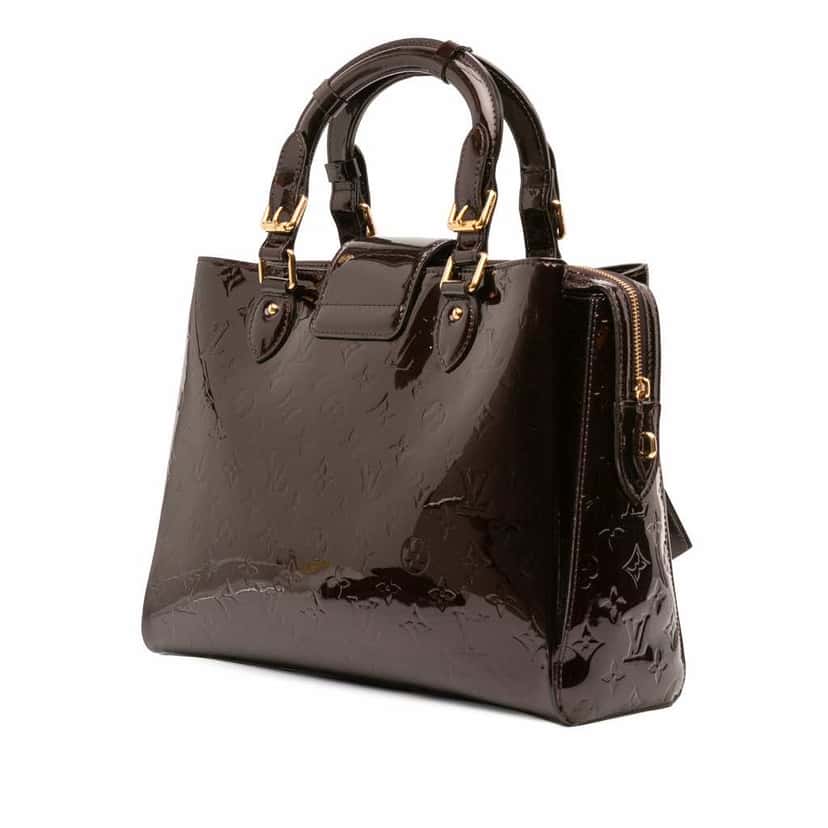 Louis Vuitton Monogram Vernis Melrose Avenue Purple Leather Good condition - Back View
