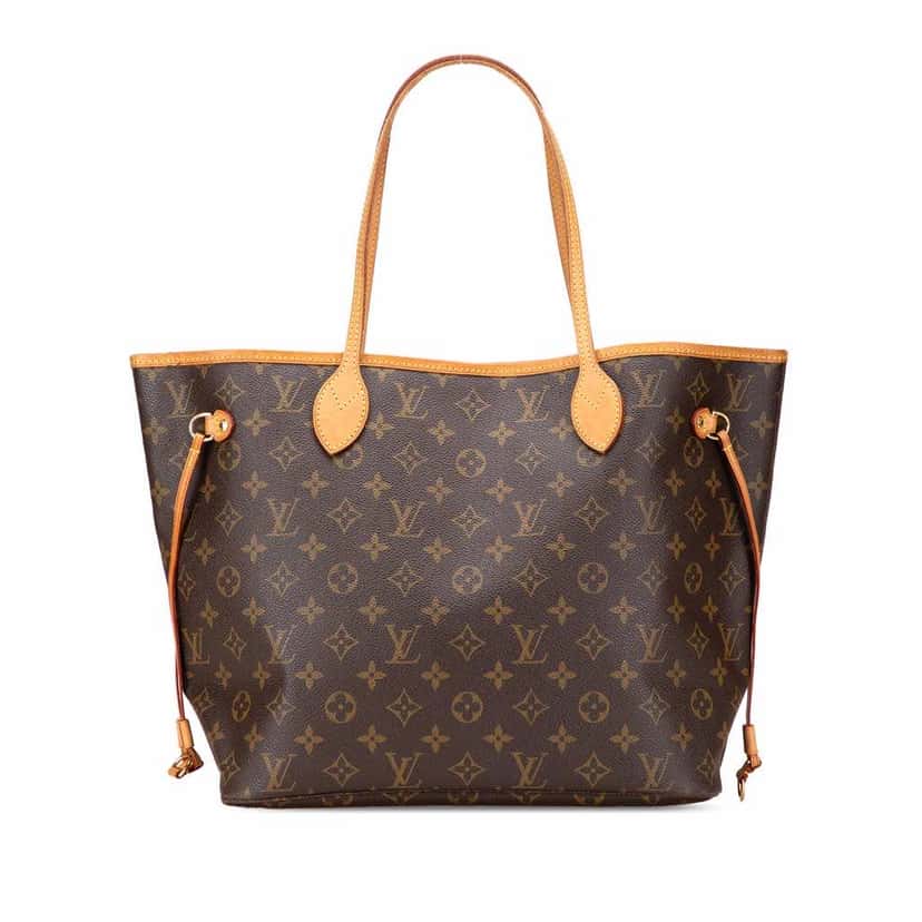 Louis Vuitton Monogram Neverfull MM Brown Canvas Good condition - Front View