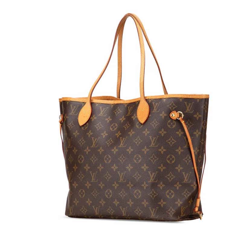 Louis Vuitton Monogram Neverfull MM Brown Canvas Good condition - Back View
