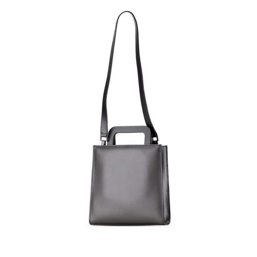 Gucci Leather Convertible Tote Black Leather Good condition - Back View