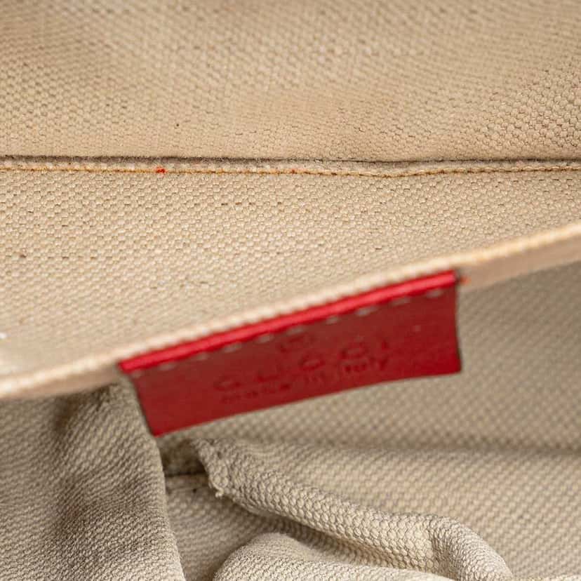 Gucci Medium Guccissima Emily Shoulder Bag Red Leather Good condition - Box View