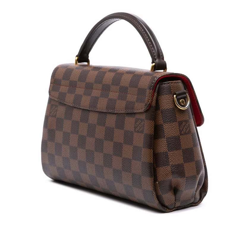 Louis Vuitton Damier Ebene Croisette Brown Canvas Good condition - Back View