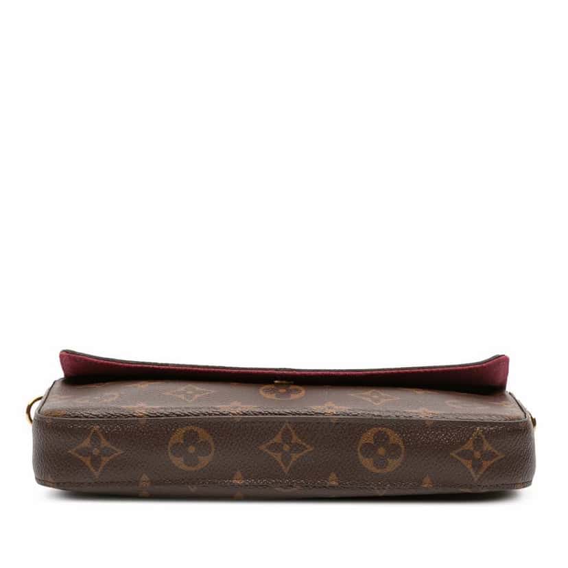 Louis Vuitton Monogram Pochette Felicie Brown Canvas Good condition - Inside View