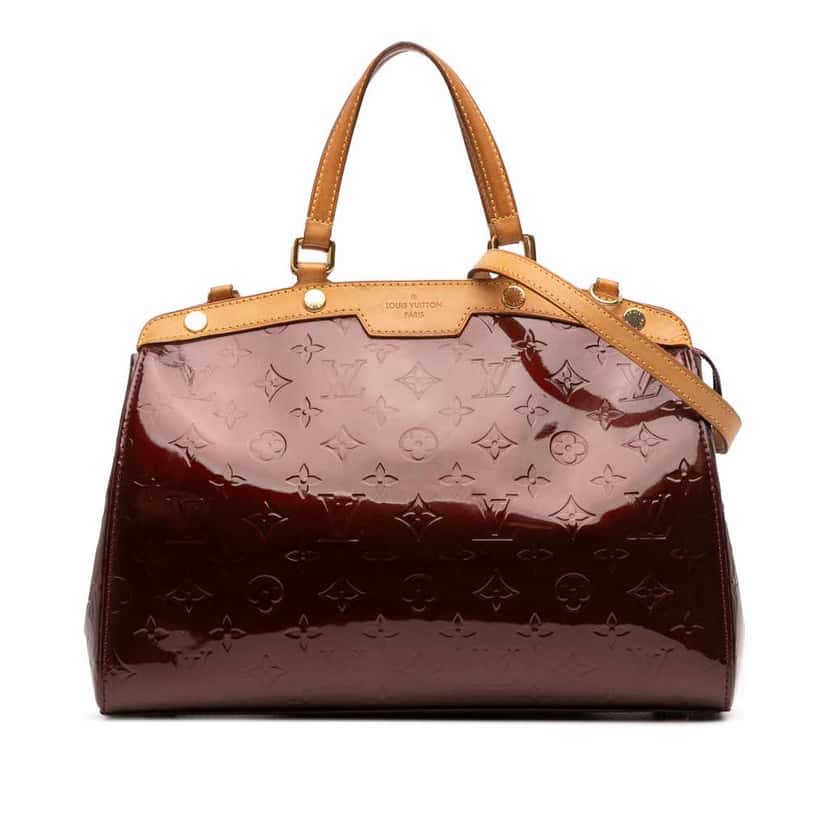 Louis Vuitton Monogram Vernis Brea MM Red Leather Good condition - Front View