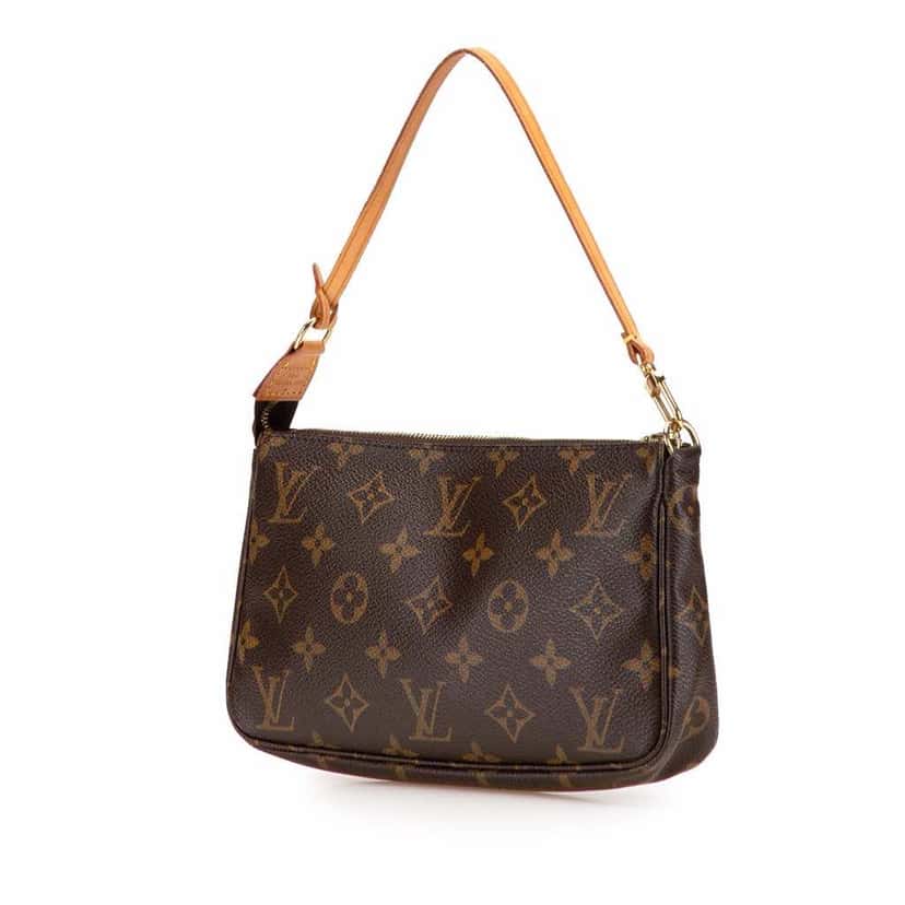 Louis Vuitton Monogram Pochette Accessoires Brown Canvas Good condition - Back View