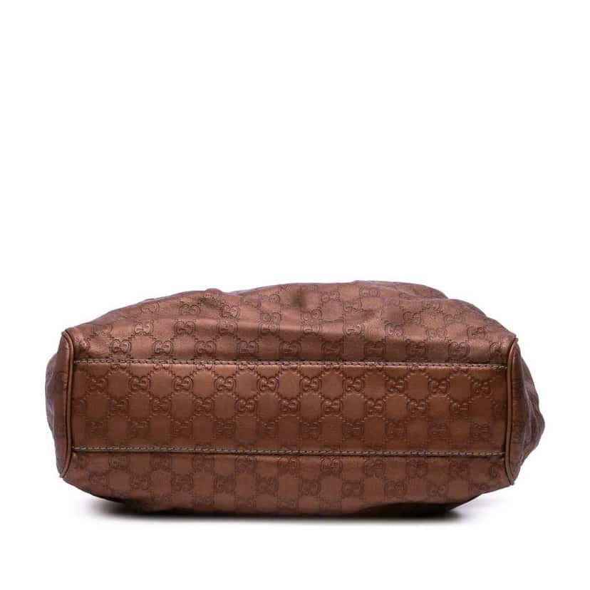 Gucci Medium Guccissima Sukey Tote Brown Leather Good condition - Inside View