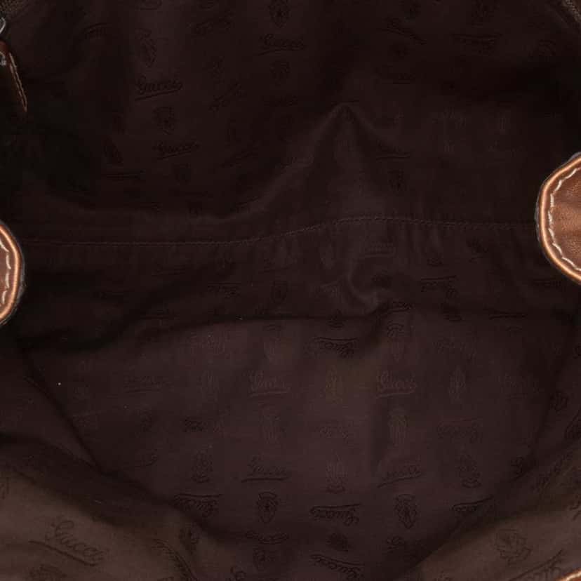Gucci Medium Guccissima Sukey Tote Brown Leather Good condition - Model View