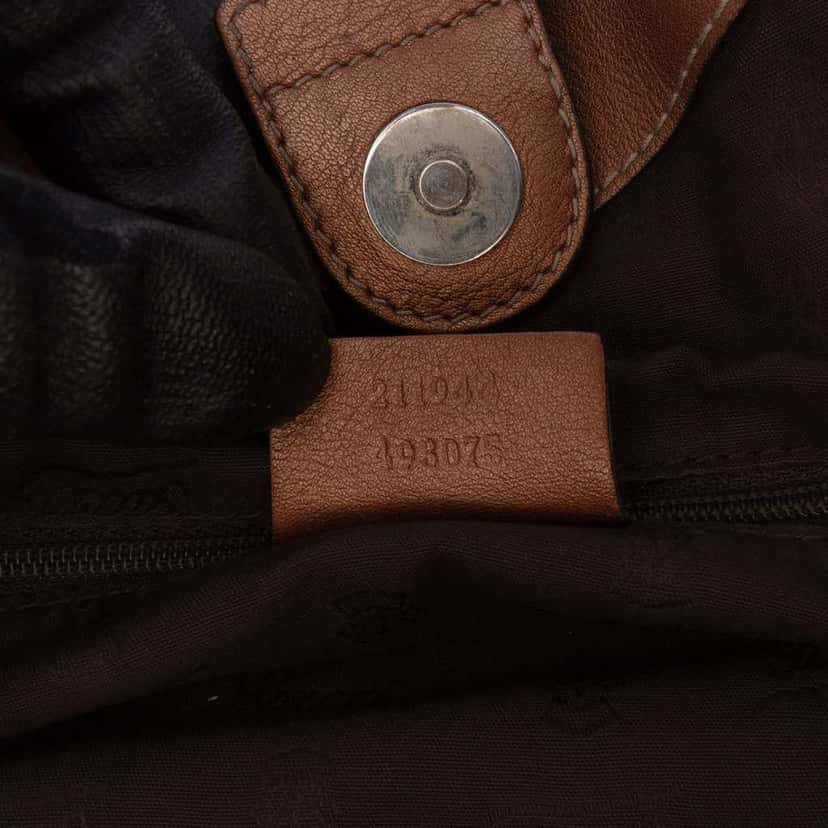 Gucci Medium Guccissima Sukey Tote Brown Leather Good condition - Box View