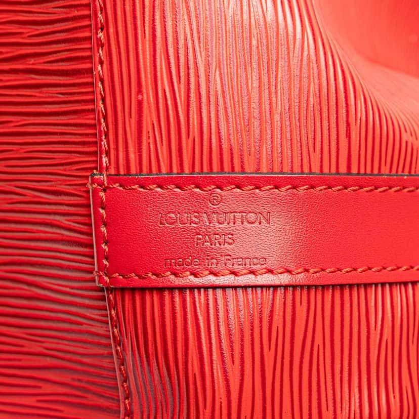 Louis Vuitton Epi Petit Noe Red Leather Good condition - Box View