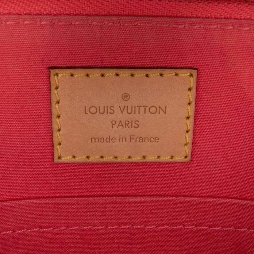 Louis Vuitton Monogram Vernis Alma BB Orange Leather Good condition - Box View