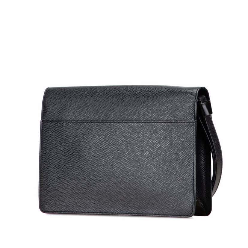 Louis Vuitton Taiga Selenga Black Leather Good condition - Back View