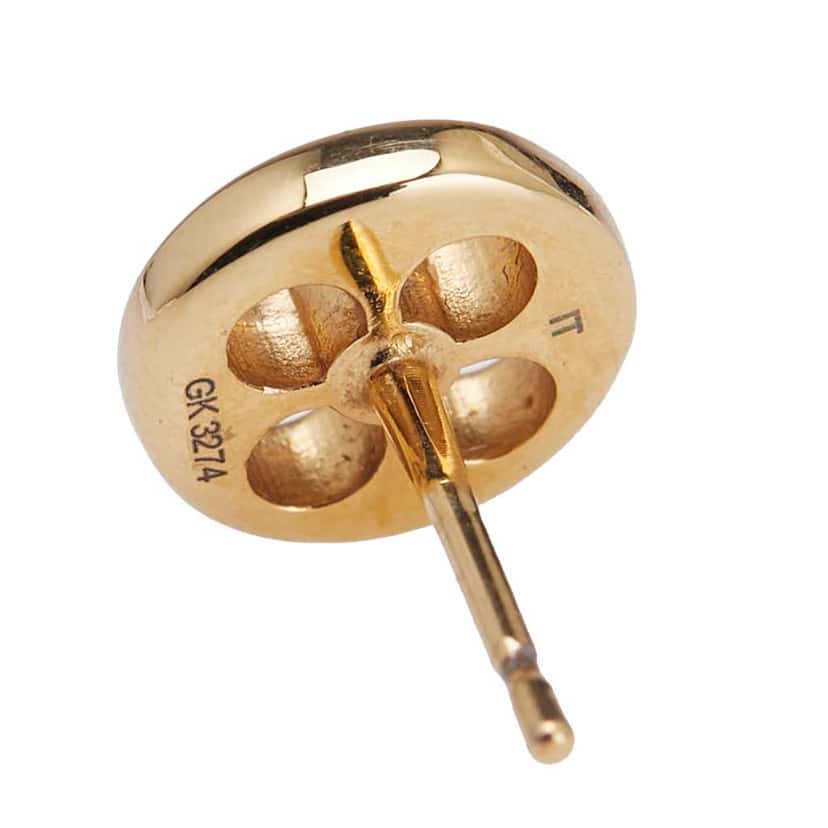 Louis Vuitton Gold Plated Crazy in Lock and Essential V Push Back Earrings Gold Metal Good condition - Model View