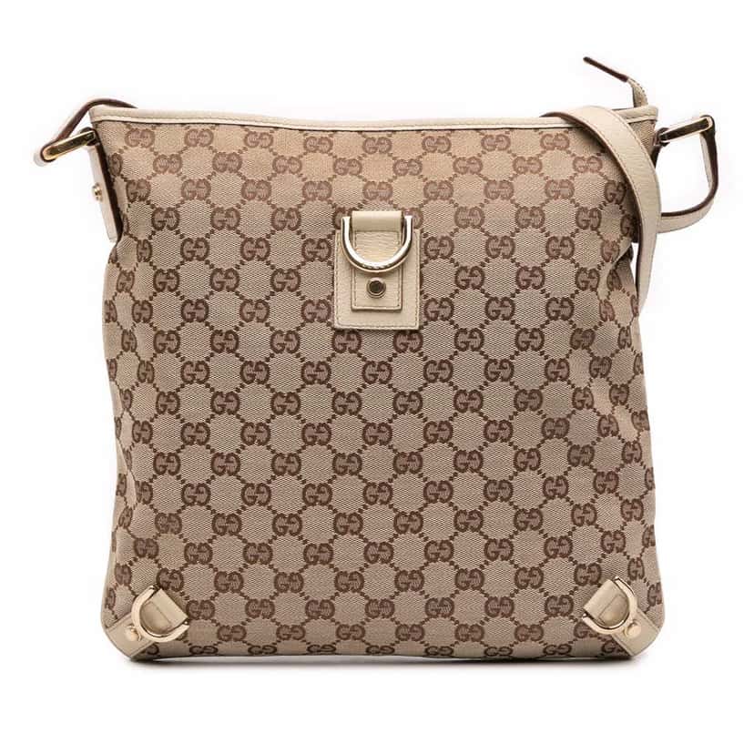 Gucci GG Canvas Abbey D Ring Crossbody Brown Canvas Good condition - Front View