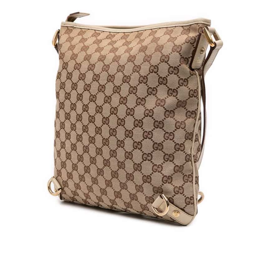 Gucci GG Canvas Abbey D Ring Crossbody Brown Canvas Good condition - Back View