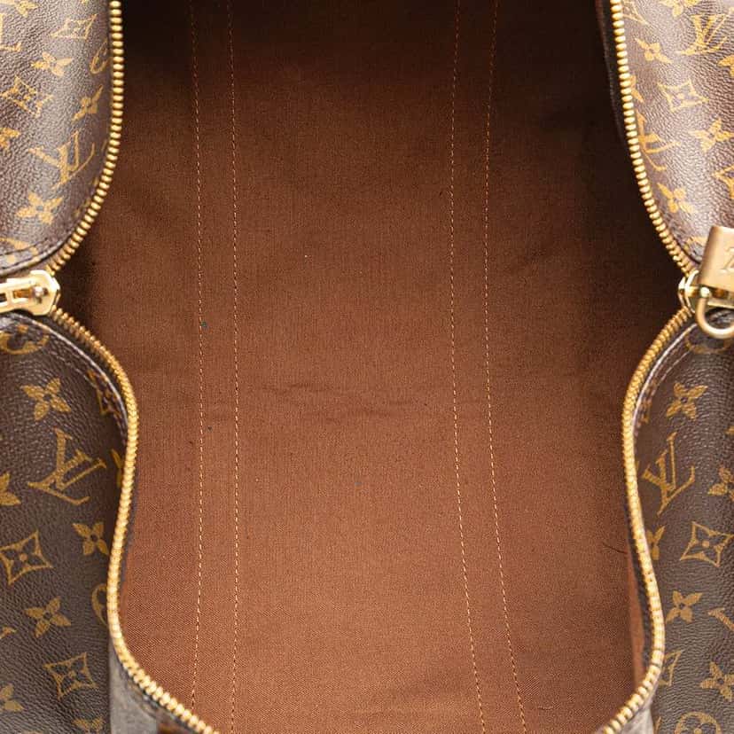 Louis Vuitton Monogram Keepall 50 Brown Canvas Fair condition - Model View
