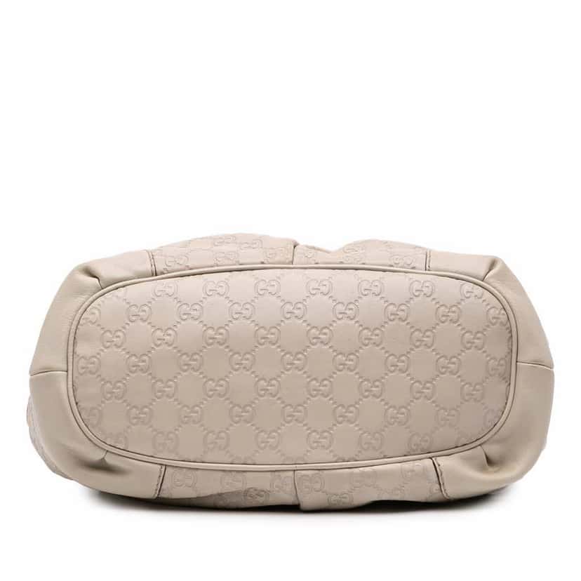 Gucci Guccissima Sukey Satchel White Leather Good condition - Inside View