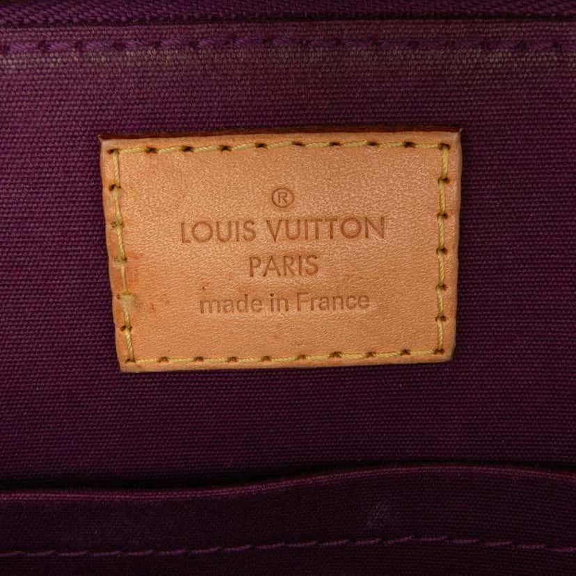 Louis Vuitton Monogram Vernis Alma BB Red Leather Good condition - Box View