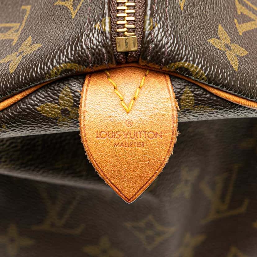 Louis Vuitton Monogram Speedy 30 Brown Canvas Fair condition - Box View