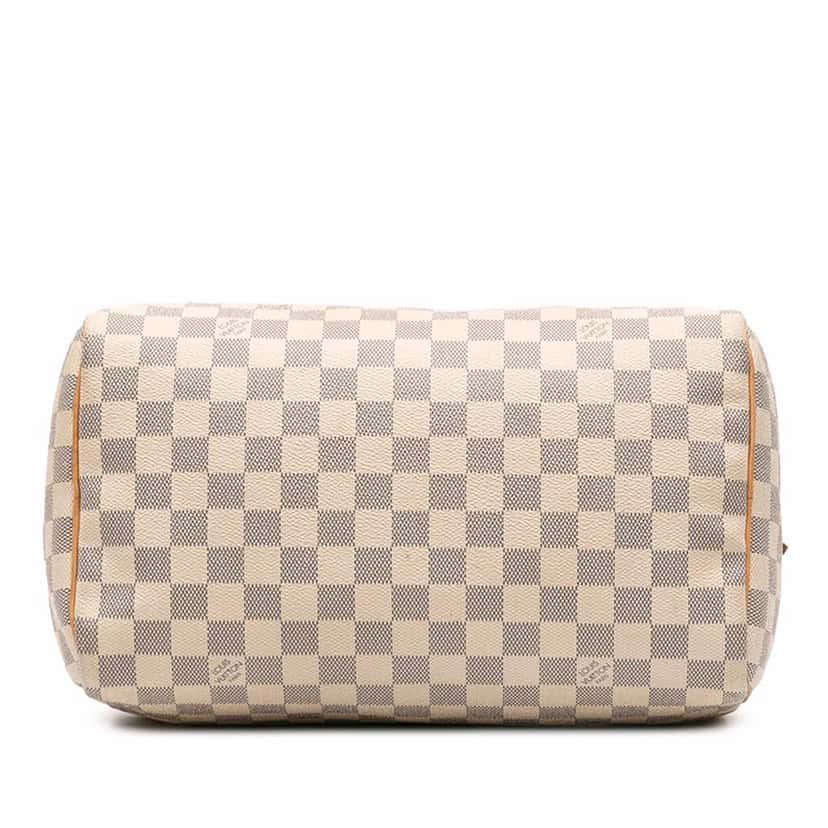 Louis Vuitton Damier Azur Speedy 30 White Canvas Good condition - Inside View