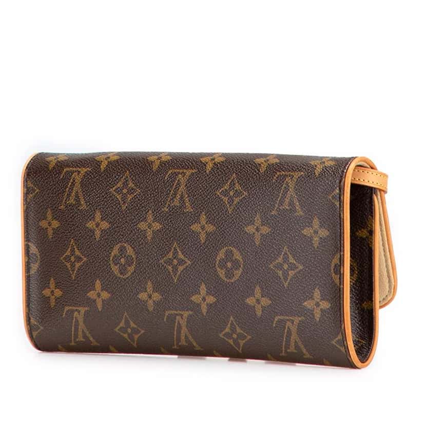Louis Vuitton Monogram Pochette Twin GM Brown Canvas Good condition - Back View