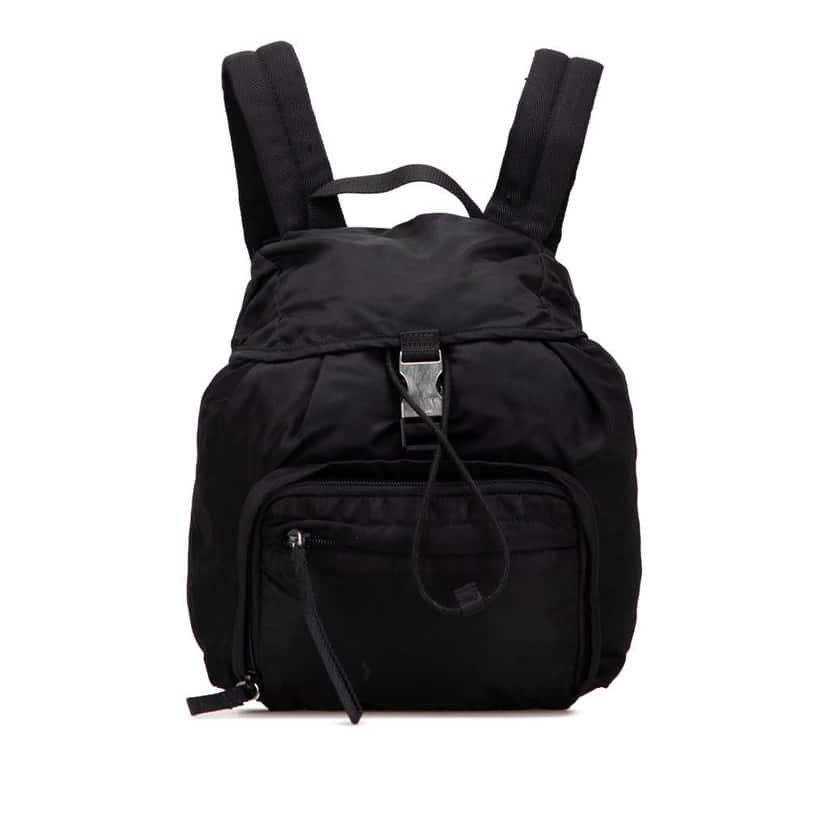 Prada Tessuto Backpack Black Good condition - Front View