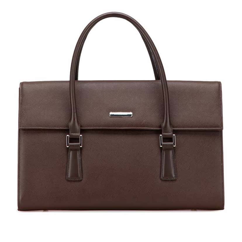 Burberry Leather Handbag Brown Leather Good condition - Front View