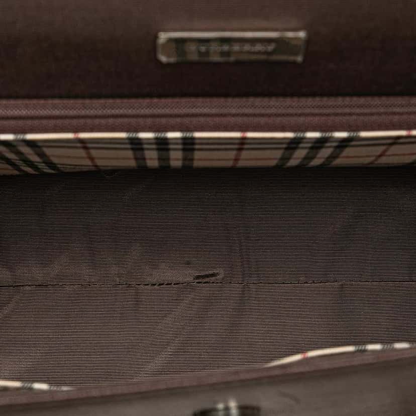 Burberry Leather Handbag Brown Leather Good condition - Model View