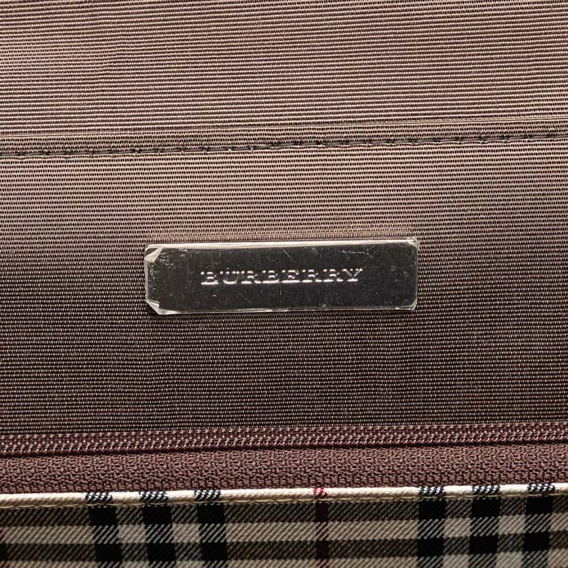 Burberry Leather Handbag Brown Leather Good condition - Box View