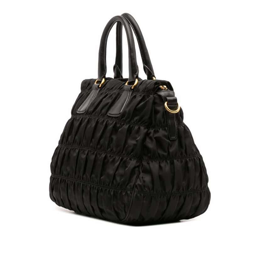 Prada Tessuto Gaufre Satchel Black Good condition - Back View