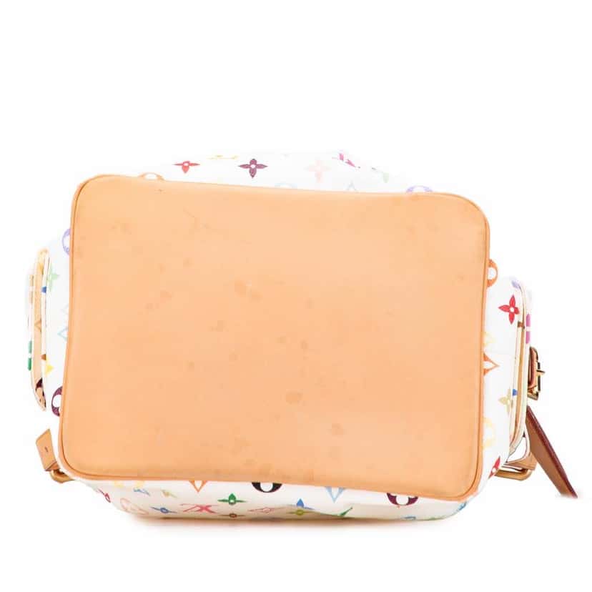 Louis Vuitton Monogram Multicolore Petit Noe White Canvas Good condition - Inside View