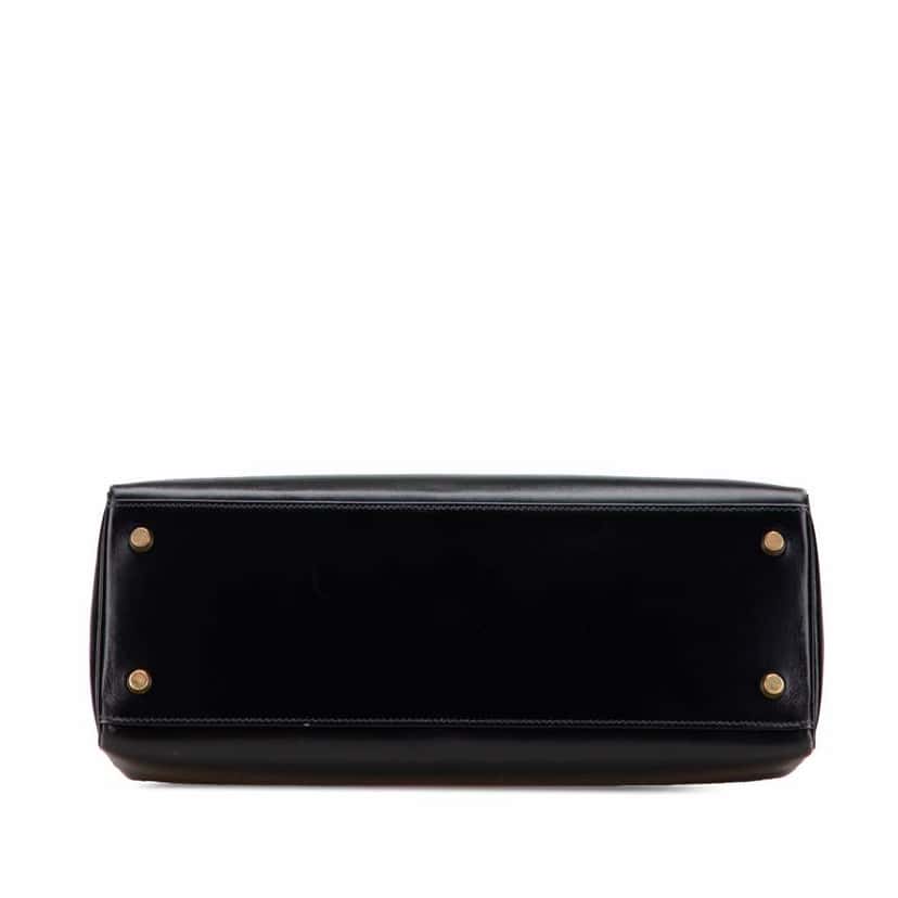 Hermès Box Calf Kelly Retourne 32 Black Leather Good condition - Inside View