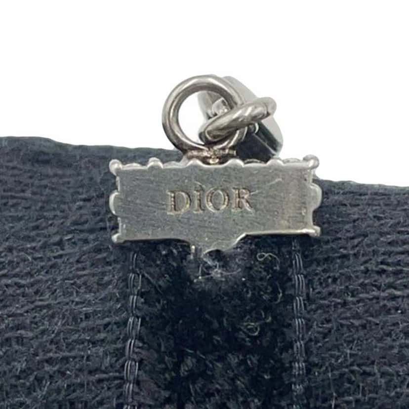 Dior Crystal and Velvet J Adior Choker Necklace Black Velvet Good condition - Inside View