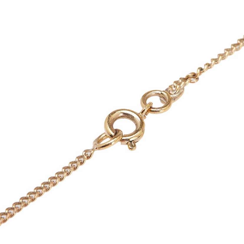 Chanel Gold Plated Enamel CC Pendant Necklace Gold Metal Good condition - Back View