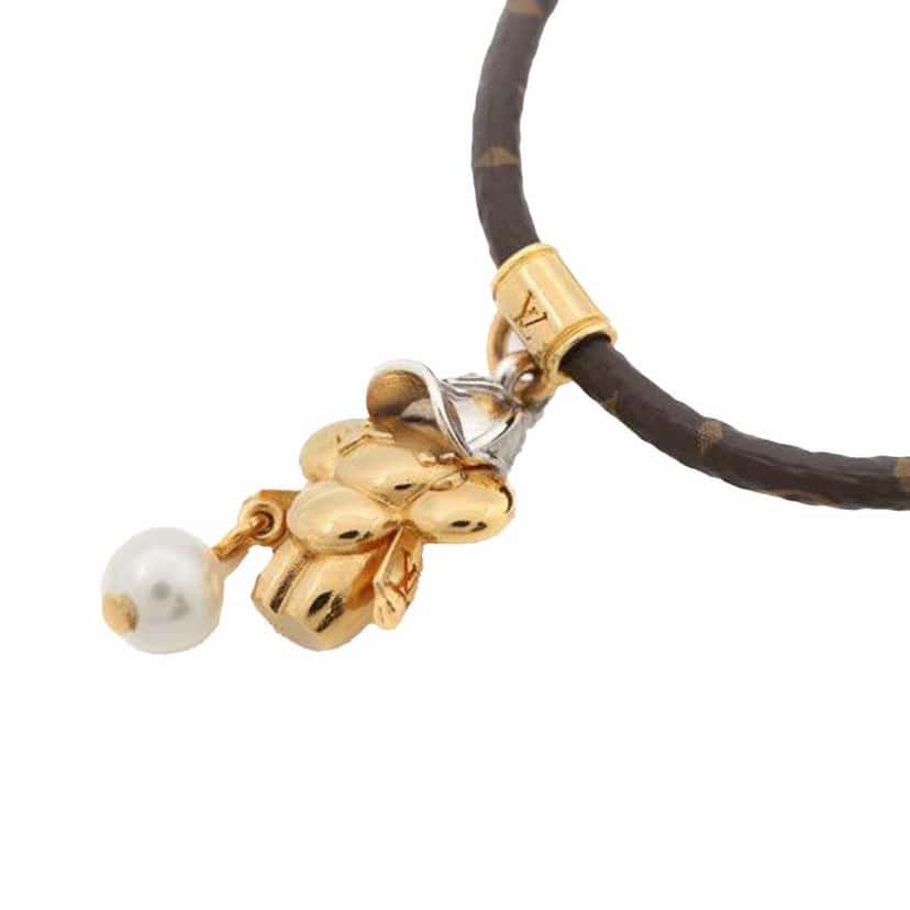 Louis Vuitton Monogram Vivienne Basketball Charm Bracelet Brown Canvas Good condition - Inside View