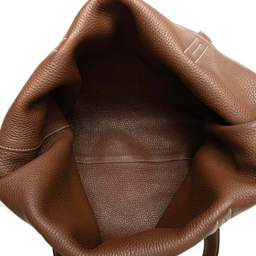 Hermès Clemence Double Sens 36 Pink Leather Good condition - Model View