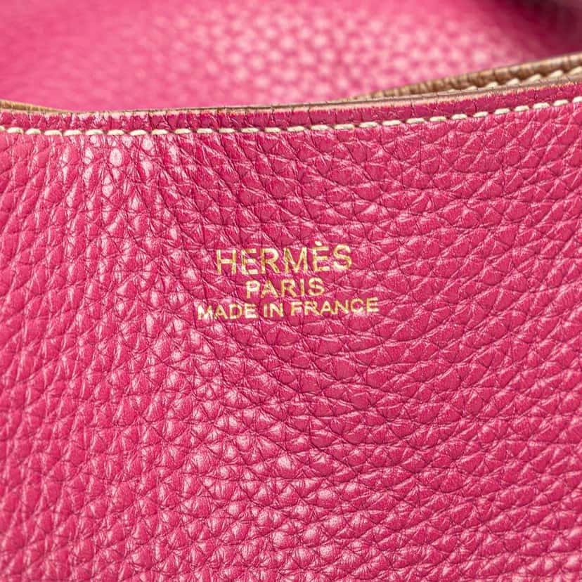 Hermès Clemence Double Sens 36 Pink Leather Good condition - Box View