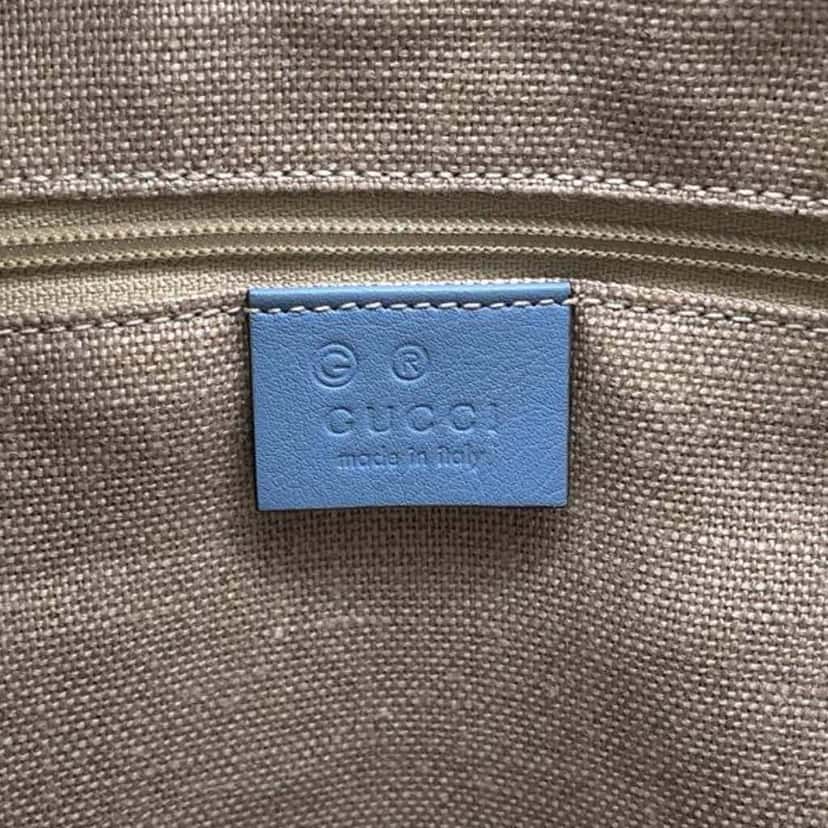 Gucci Small Microguccissima Joy Satchel Blue Leather Good condition - Box View