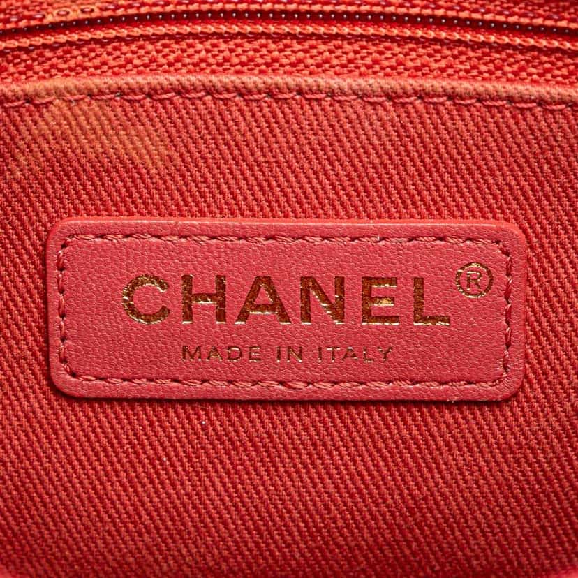 Chanel Small Caviar Paris Cuba Thread Around Flap Pink Leather Good condition - Box View