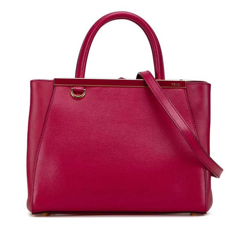 Fendi Leather Petit 2Jours Pink Leather Good condition - Front View