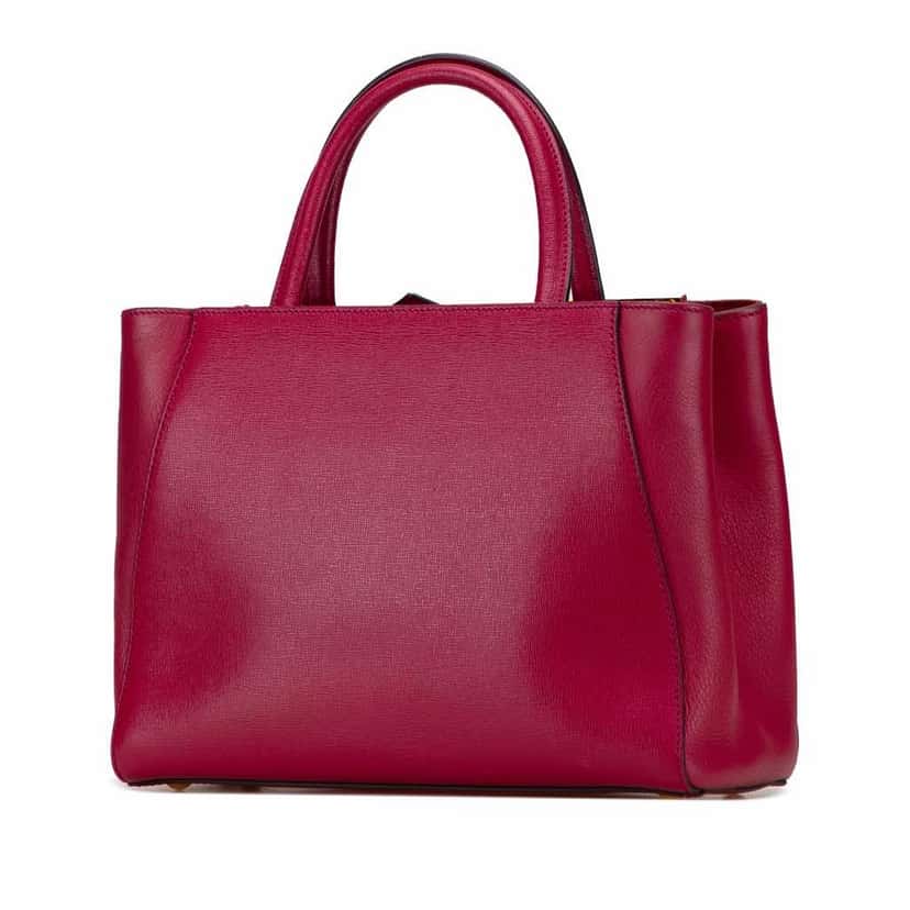 Fendi Leather Petit 2Jours Pink Leather Good condition - Back View