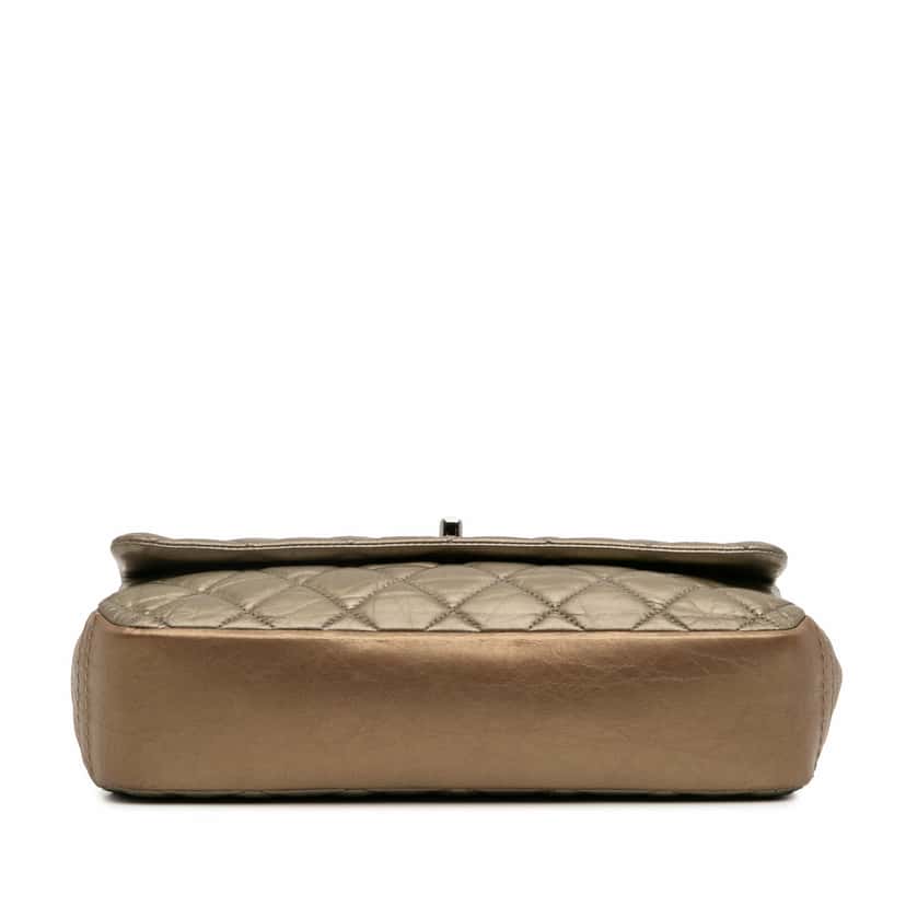 Chanel Small Aged Calfskin Lady Pearly Flap Brown Leather Good condition - Inside View