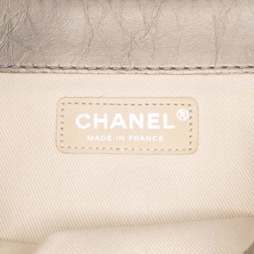 Chanel Small Aged Calfskin Lady Pearly Flap Brown Leather Good condition - Box View