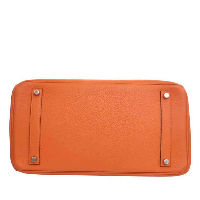 Hermès Togo Birkin Retourne 35 Orange Leather Good condition - Box View