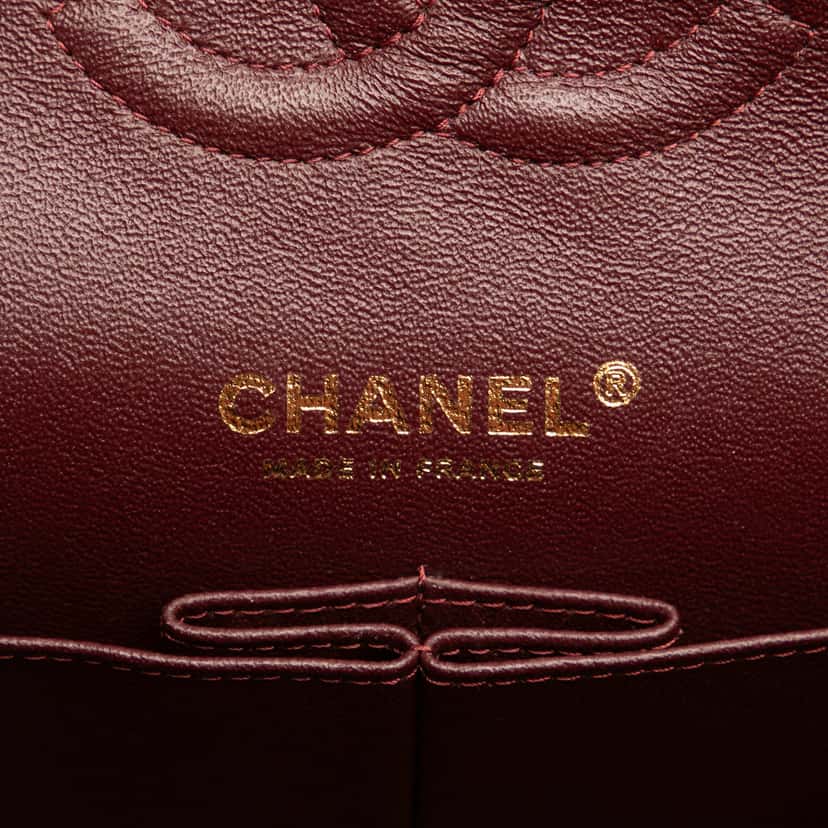 Chanel Medium Classic Caviar Double Flap Black Leather Good condition - Box View